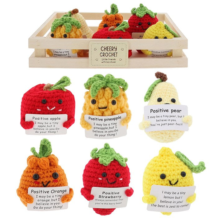 Cheery Chums Crochet Fruit Ornament - (Choice of 6)