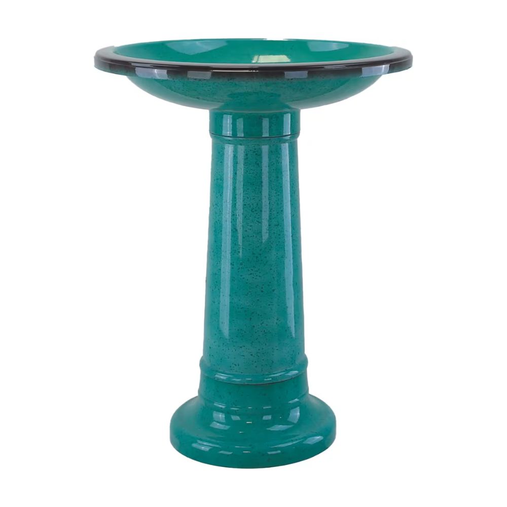Woodlodge 55cm Plastic Birdbath - Green