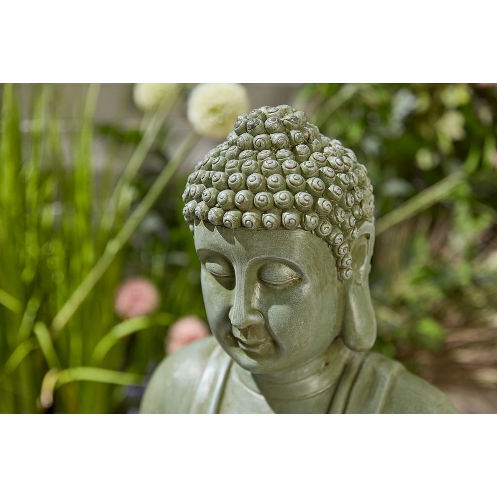 Drift & Flow 73cm Harmony Buddha Water Feature LED Indoor and Outdoor Fountain
