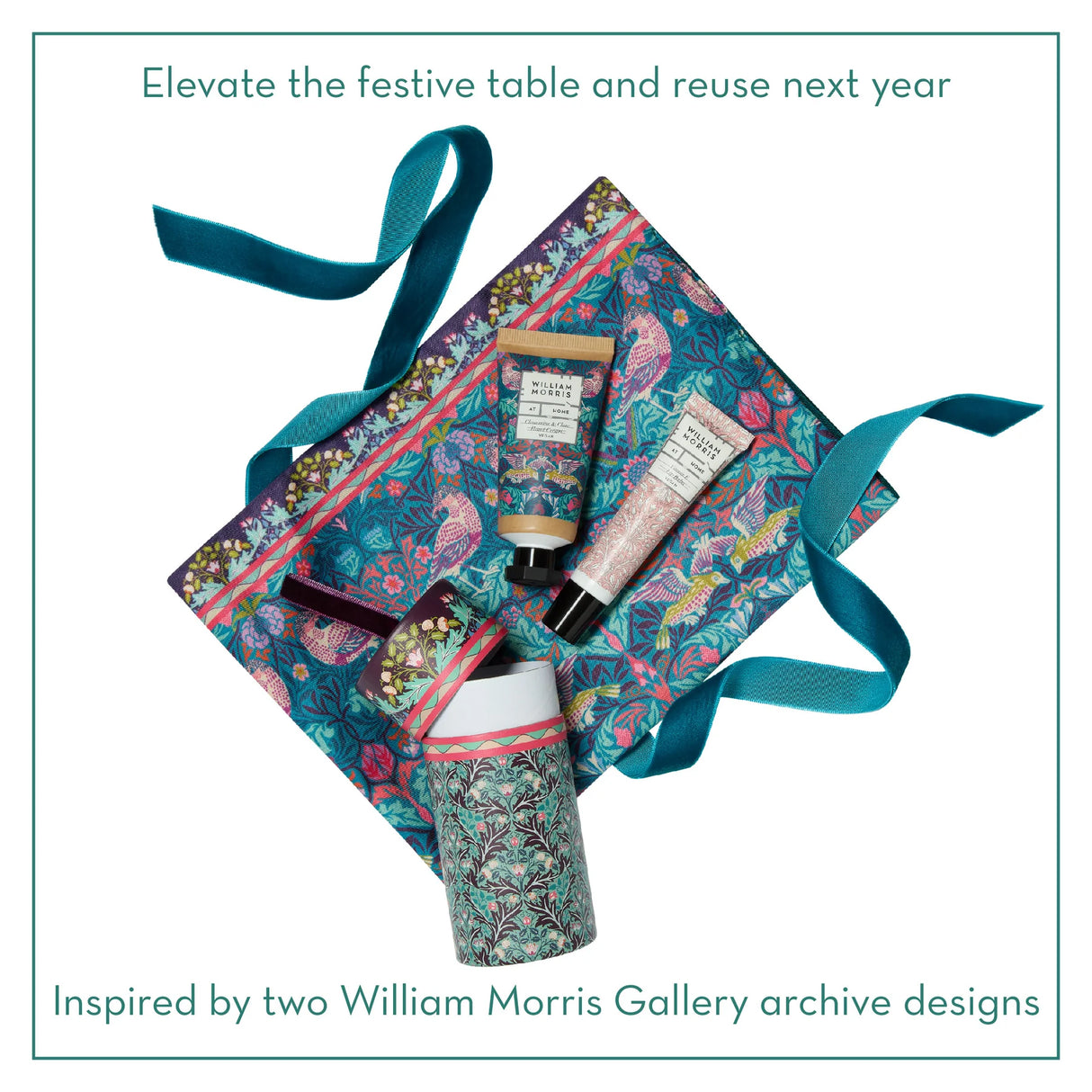 William Morris Bird & Yare Use & Reuse Fabric Cracker Gift Set