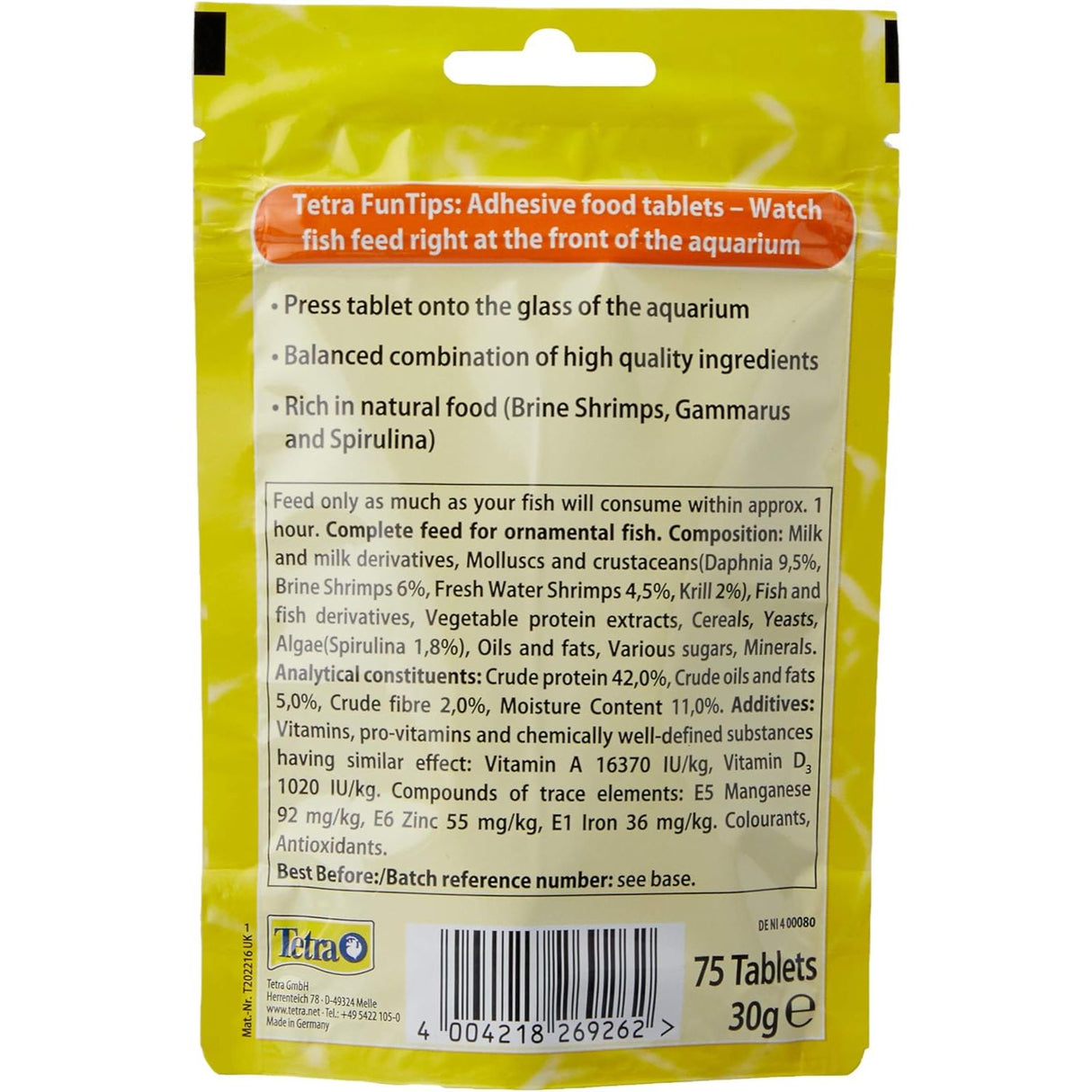 Tetra FunTips Tablets - 75 Tabs