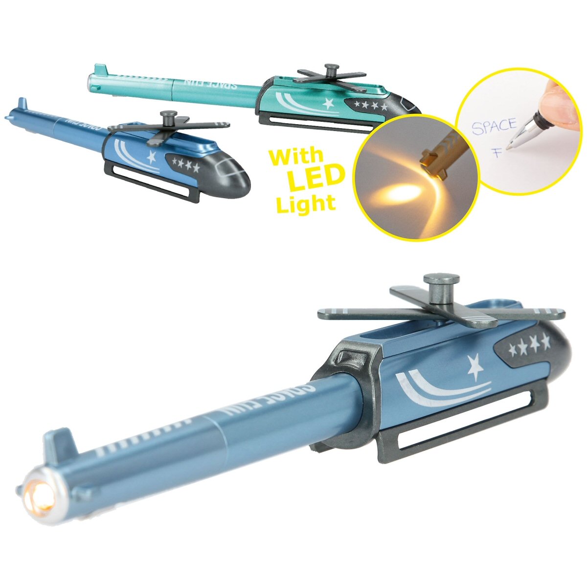 Depesche Monster Cars Helicopter Ballpen with LED (Choice of 4)