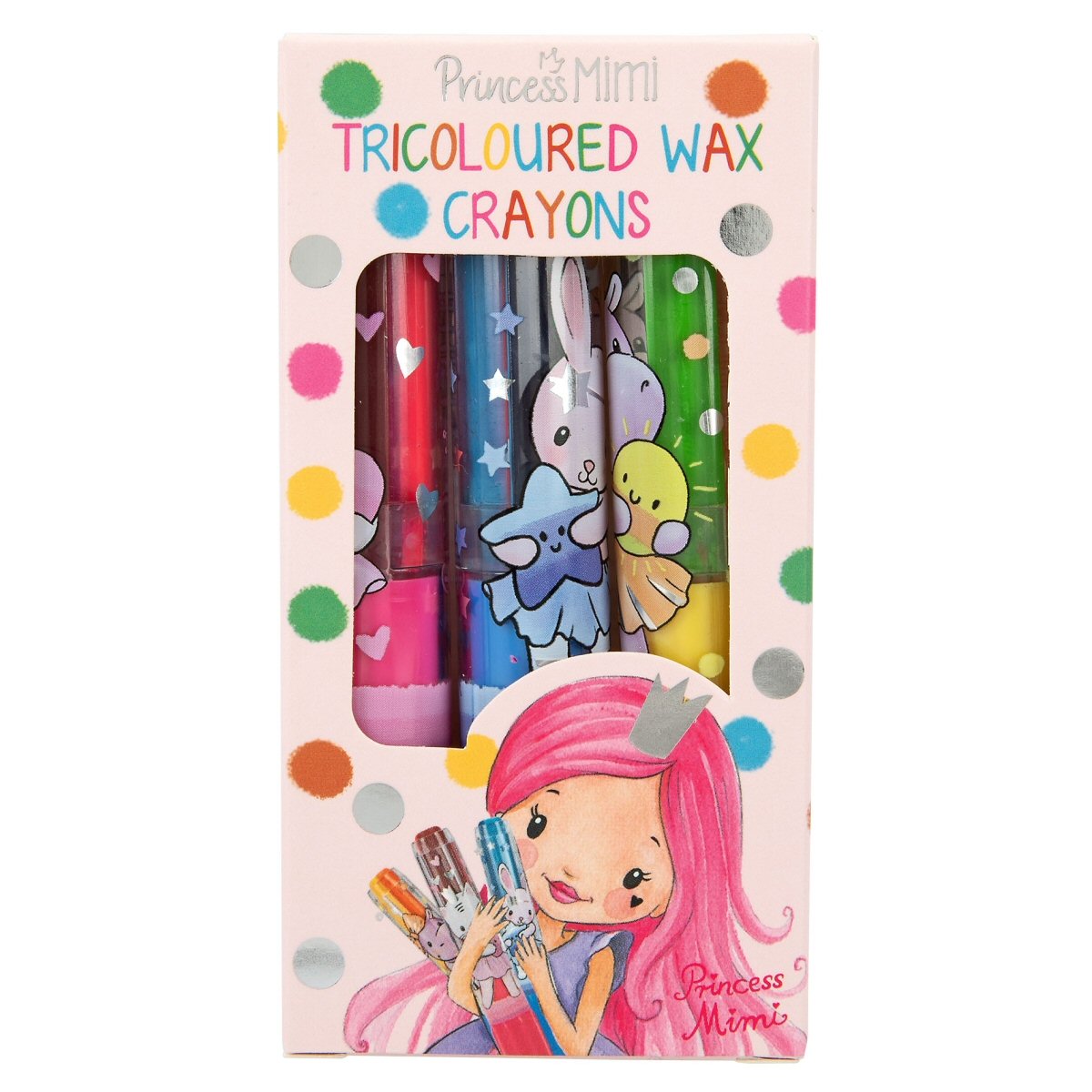 Princess Mimi Tricoloured Wax Crayon Set
