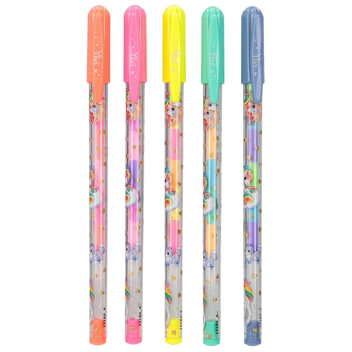 Ylvi Set of 5 Rainbow Colours Gel Pens