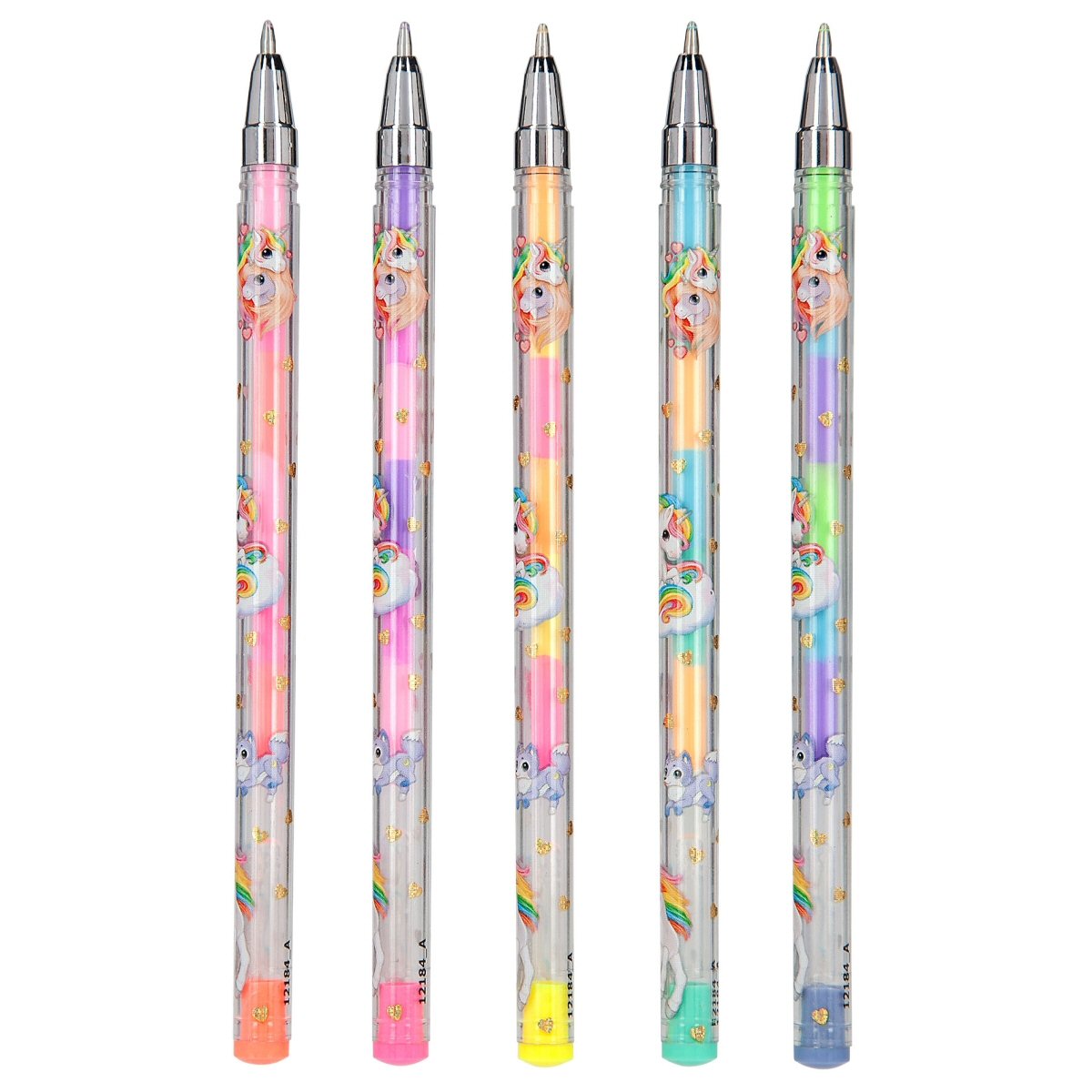 Ylvi Set of 5 Rainbow Colours Gel Pens