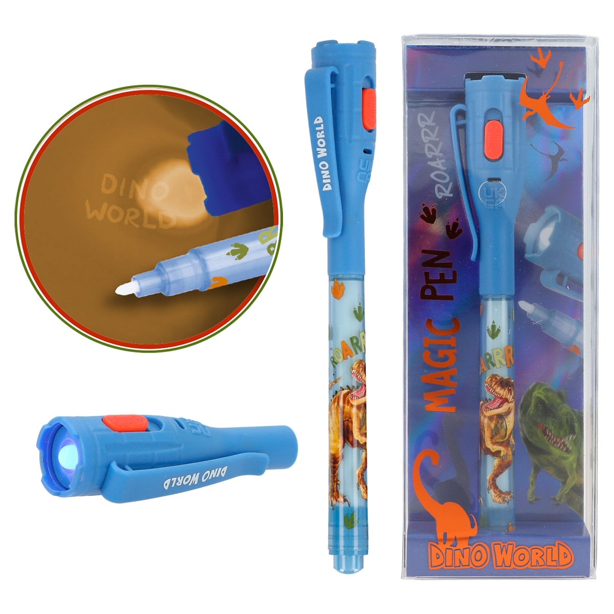 Depesche Dino World Secret Pen with LED Light