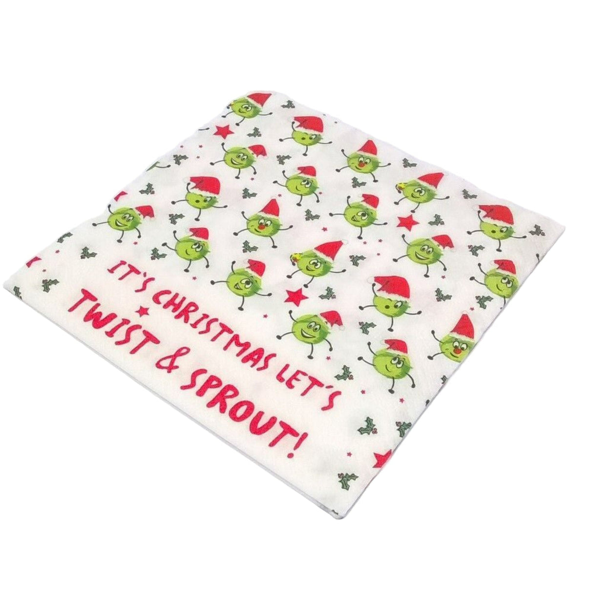 N.J Products 33CM Twist & Sprout Napkins (Pack of 20)