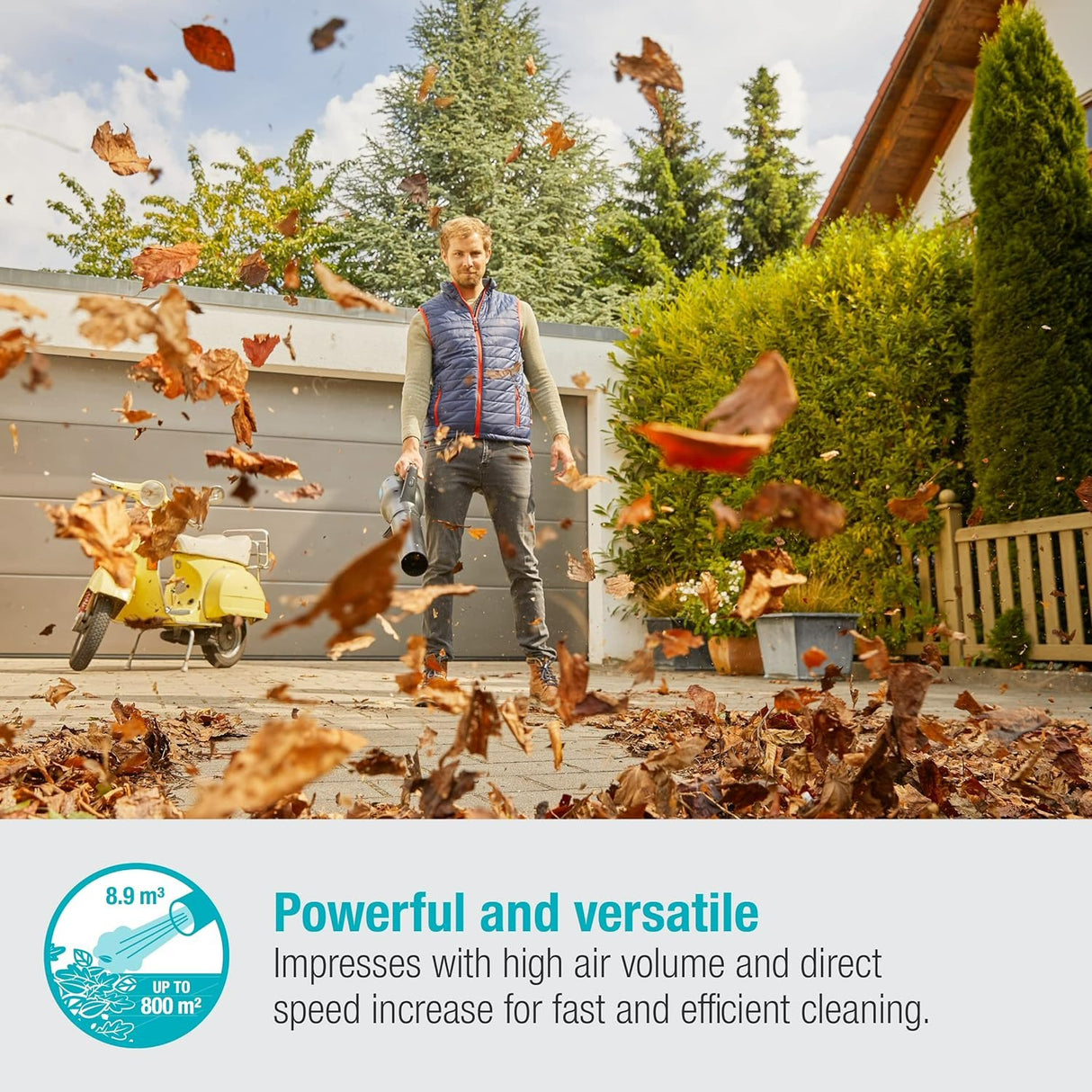 GARDENA 18V P4A solo Battery Blower PowerJet