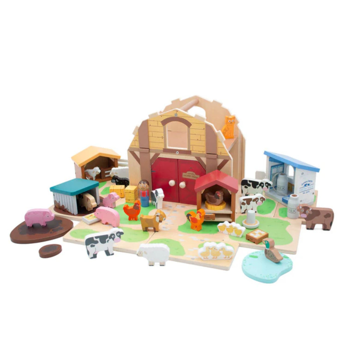 Jumini Wooden Home Farm Barn Set
