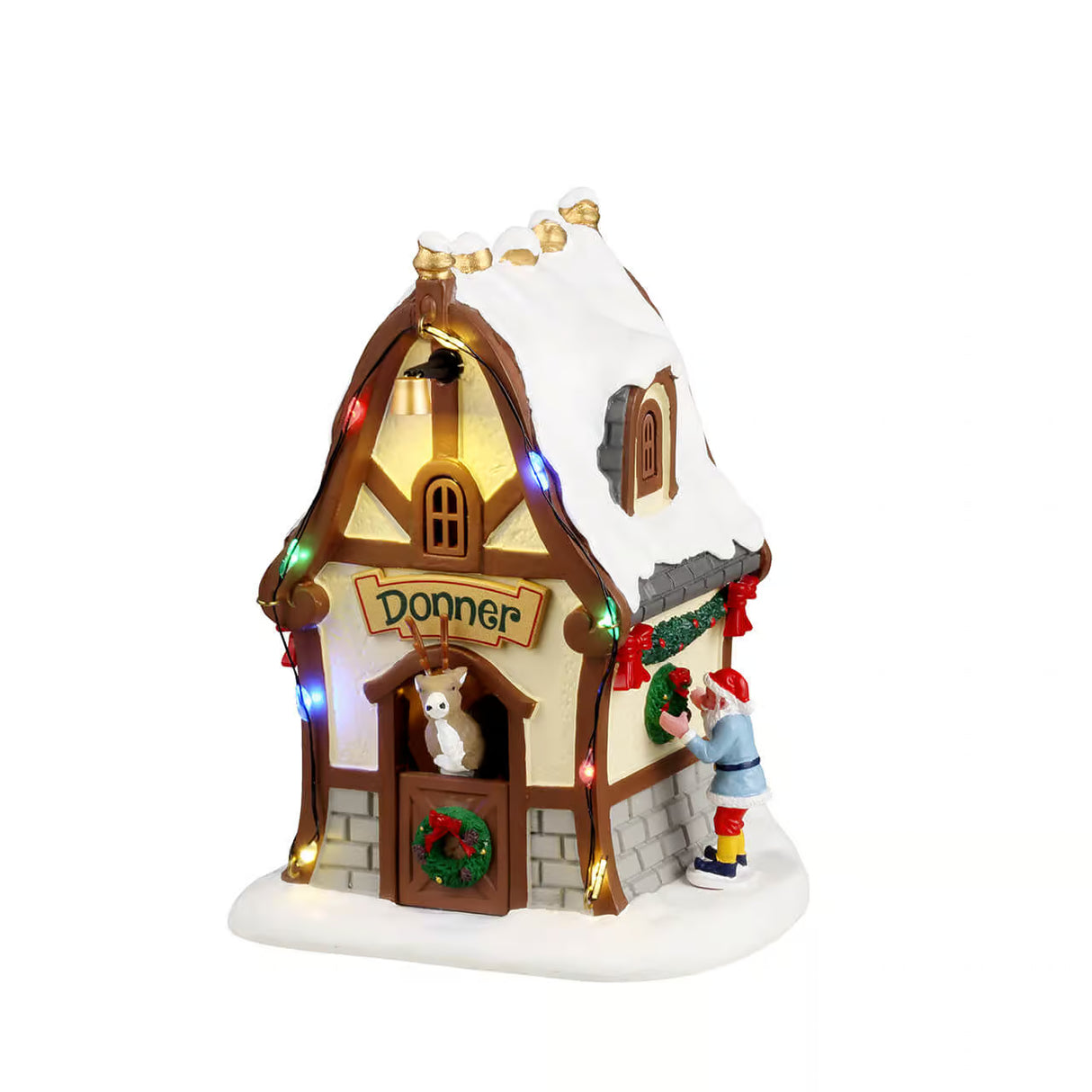 Lemax Santa's Wonderland 13.7cm Donner's Den Christmas Village Scene - 44333