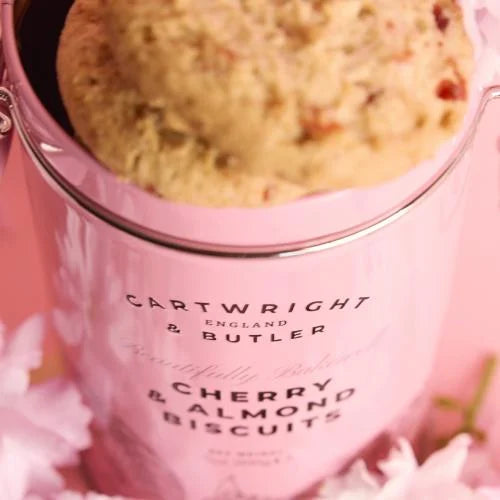 Cartwright & Butler Cherry and Almond Biscuits in Tin - 4459