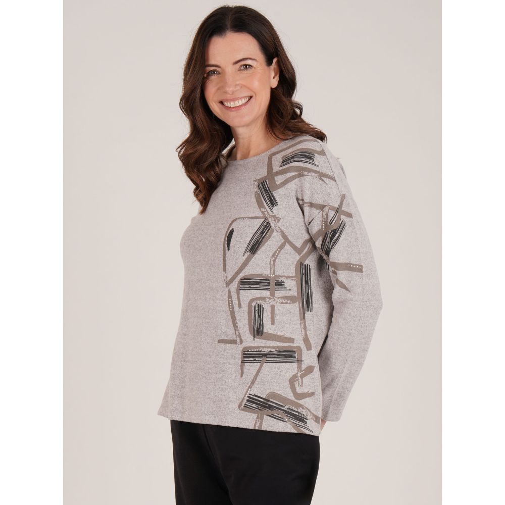 Tigi One Side Stripe Design Top - Grey