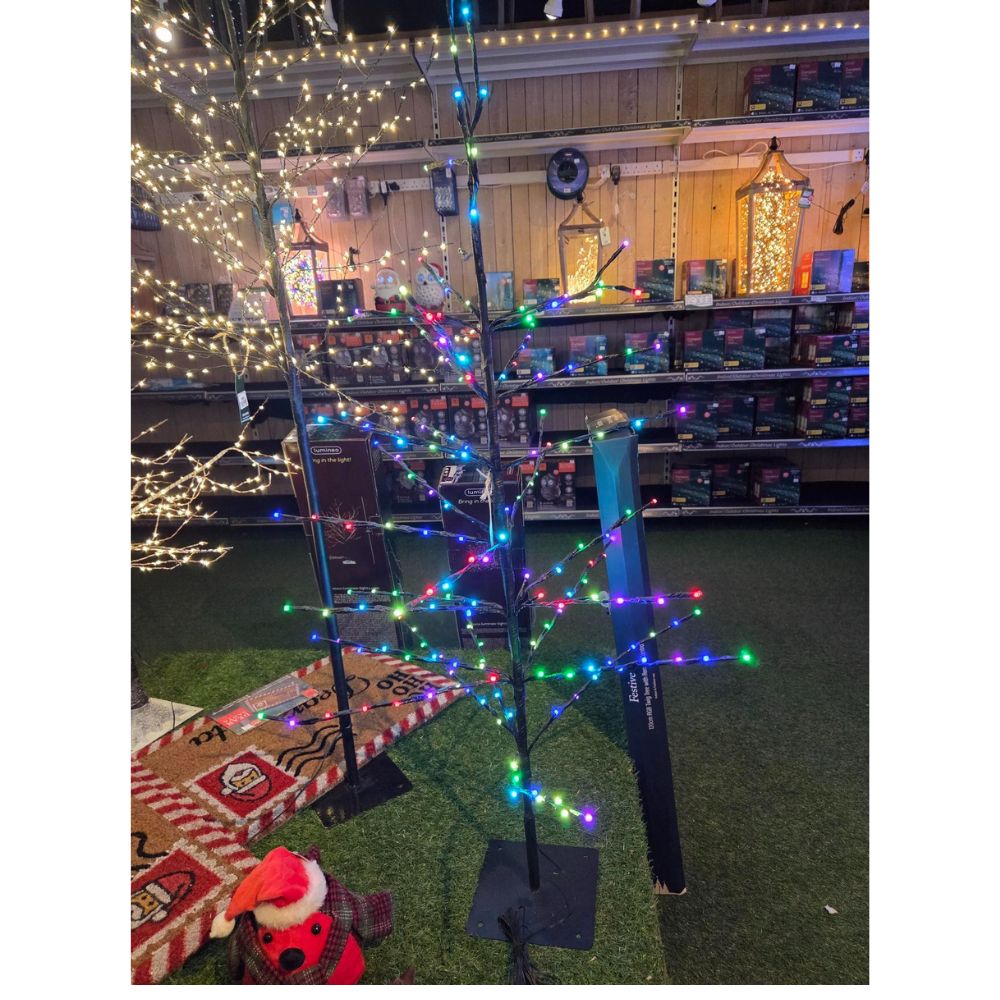 Festive 1.2m (4ft) RGB Twig Tree with Remote