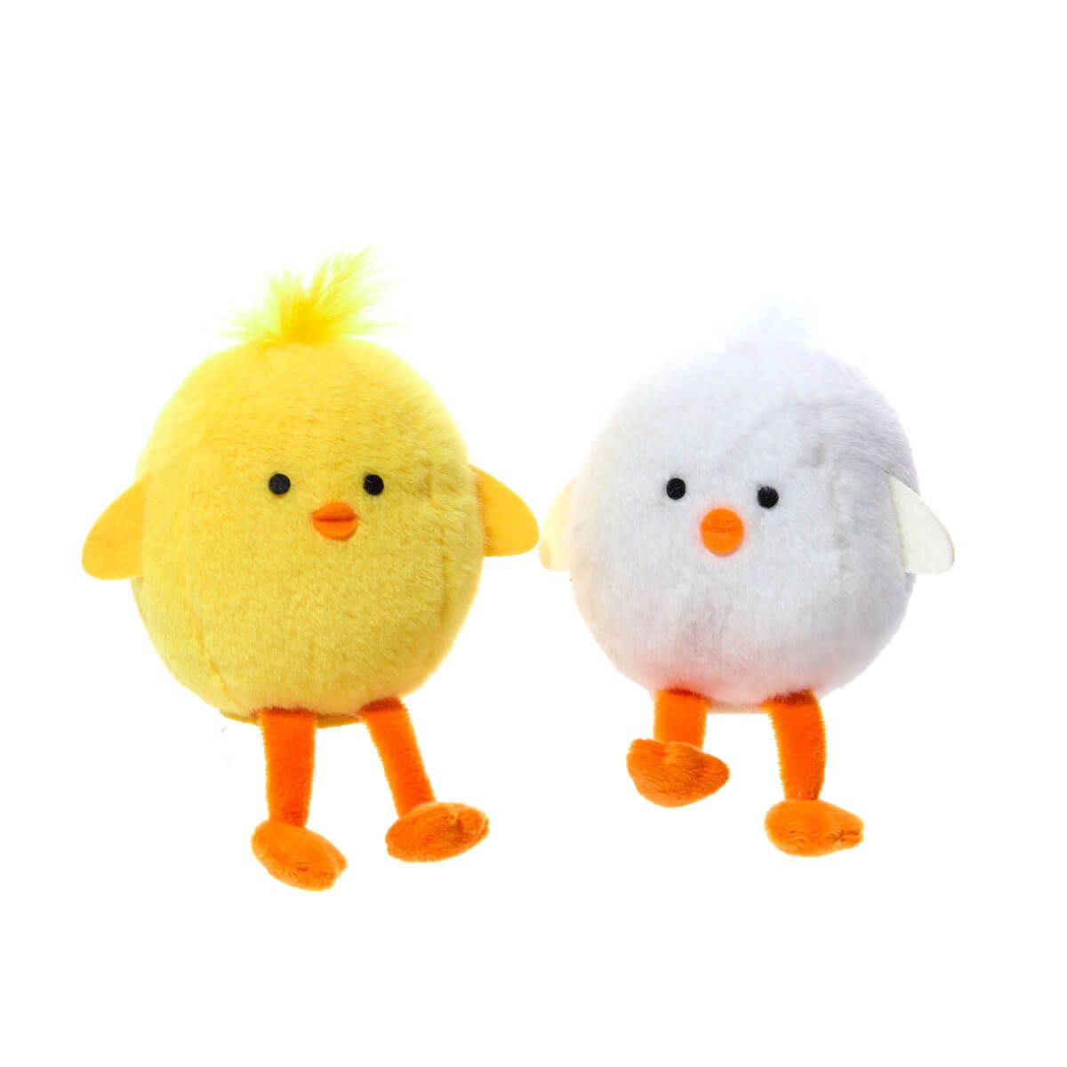 Richard Langs Chick Yellow or White Dangly Legs Plush (Choice of 2) - 4HO156