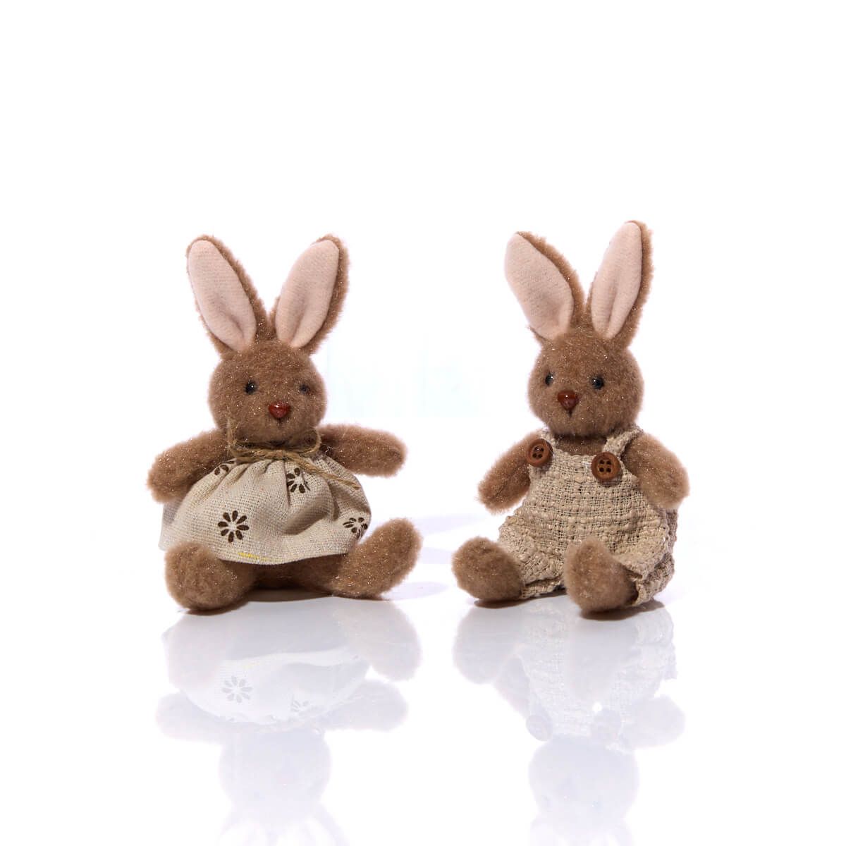 Richard Langs Dressed Bunny Sitting Ornament (Choice of 2) - 4RY103