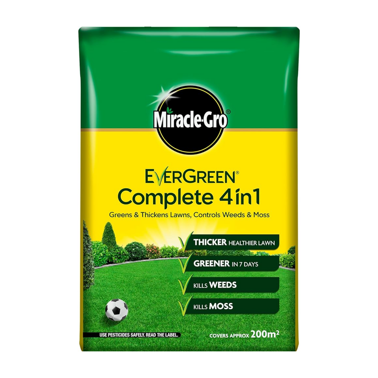 Miracle Gro Evergreen 200sq.m Complete 4-in-1 Lawn Feed