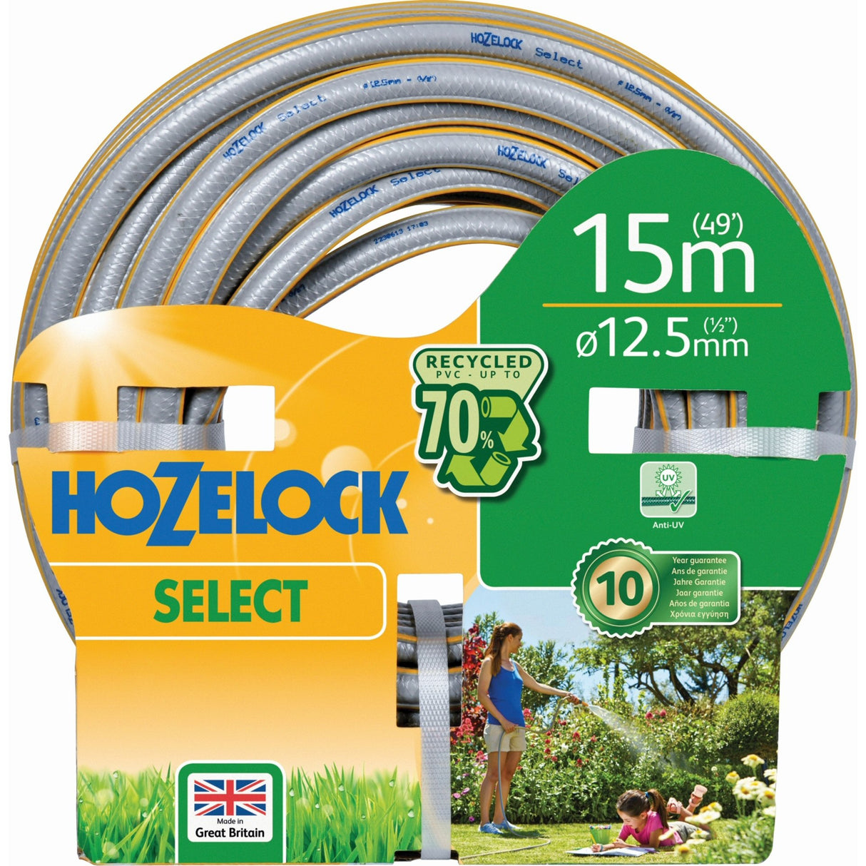 Hozelock 12.5mm x 15m Select Hose