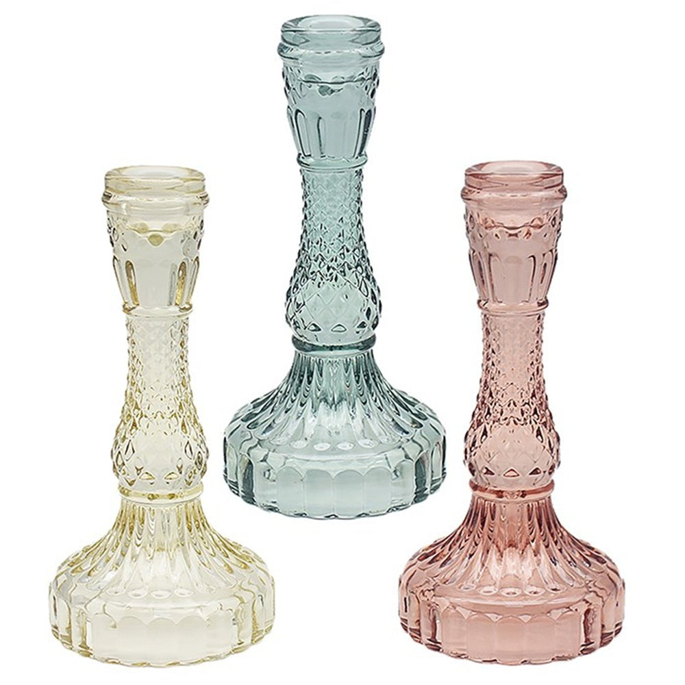 Joe Davies Pale Glass Candlestick Medium