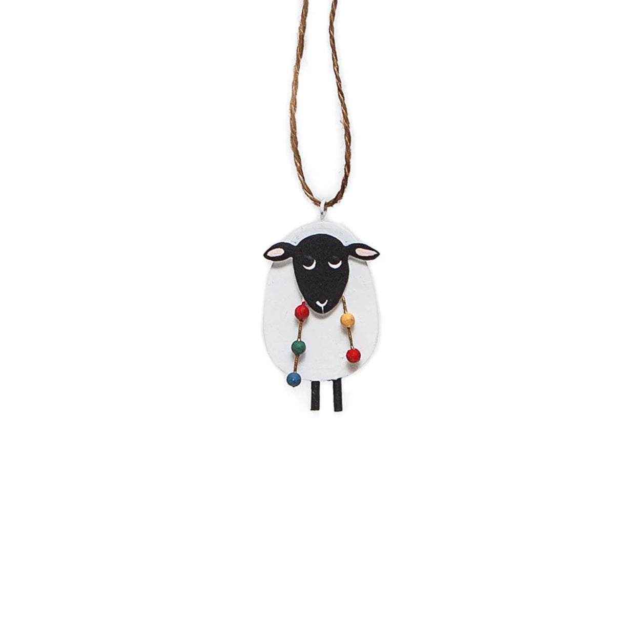 Shoeless Joe Sheep with Fairy Lights Hanging Decoration
