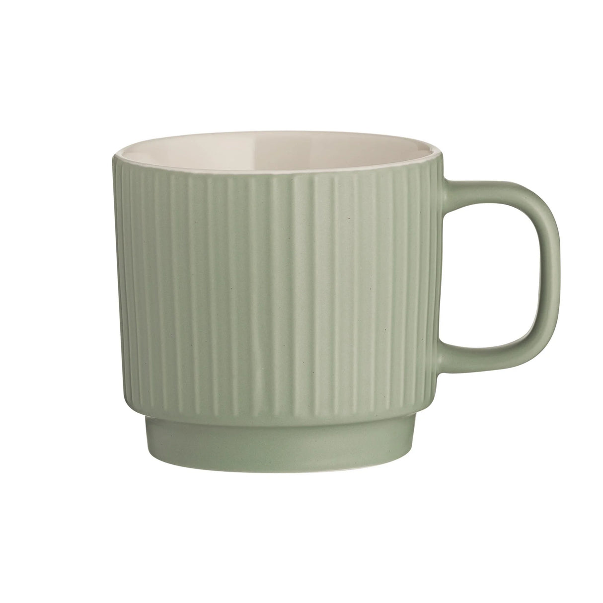Mason Cash 355ml Green Embossed Line Mug