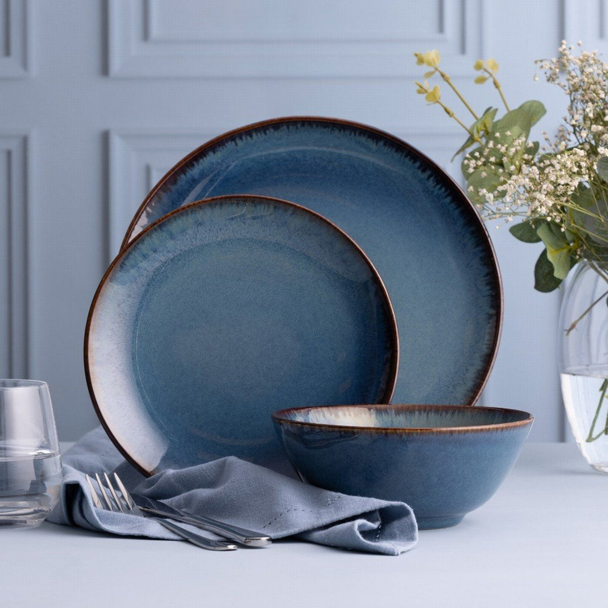 Mason Cash 16.5cm Reactive Blue Bowl