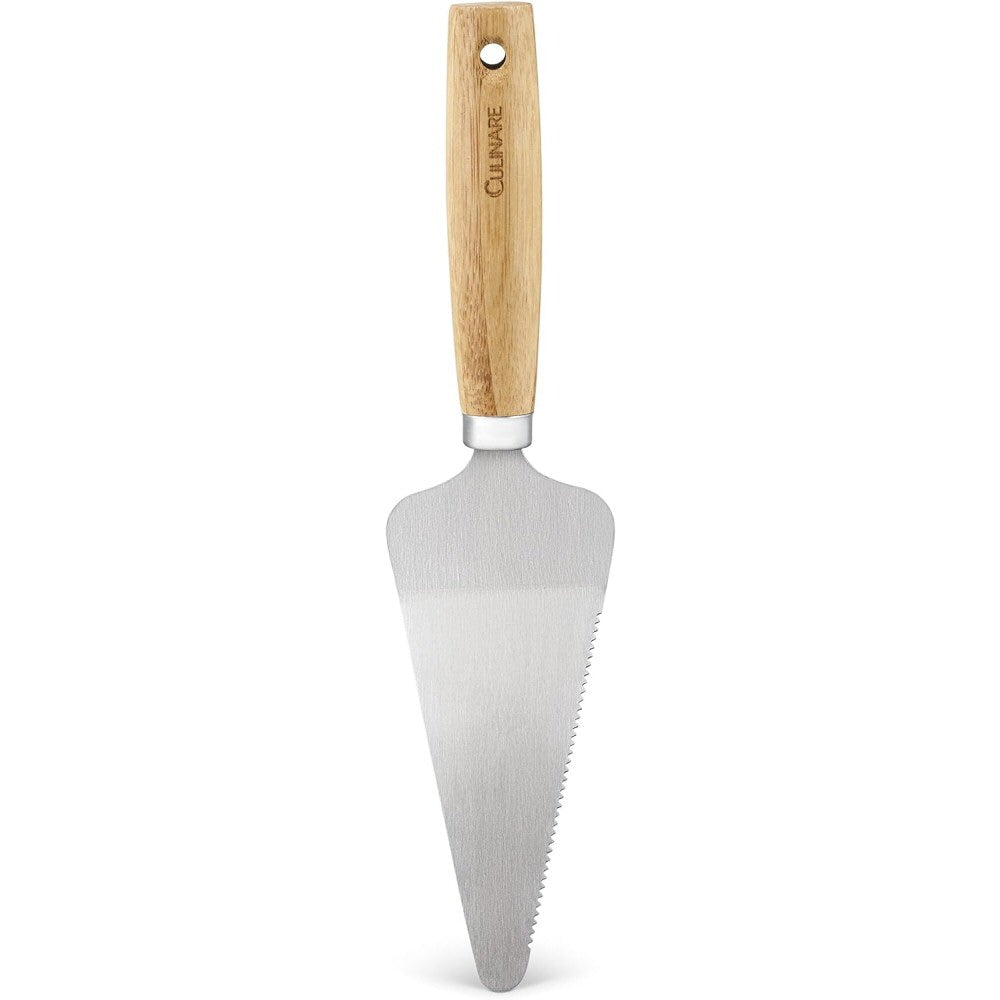 Culinare Naturals Sustainable Bamboo/Stainless Steel Cake Server