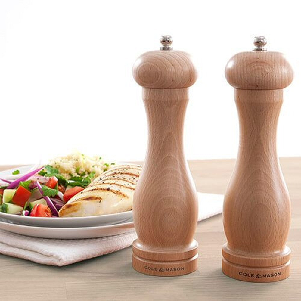 Cole & Mason 20cm A8 Beech Capstan Pepper Mill