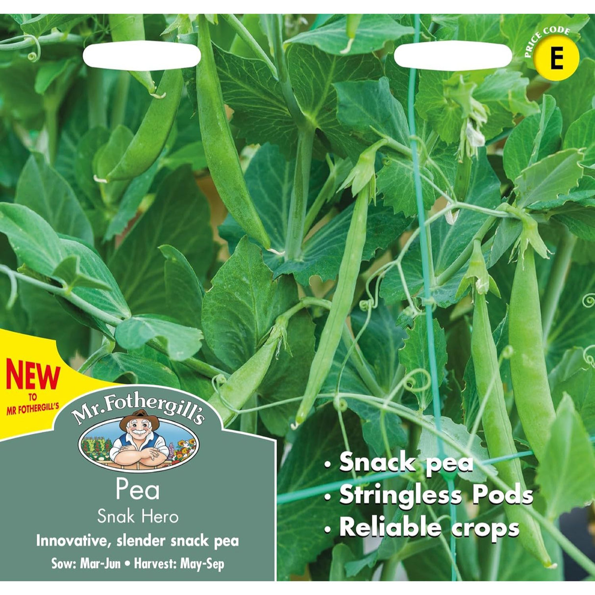 Mr Fothergill's Pea Snak Hero Seeds