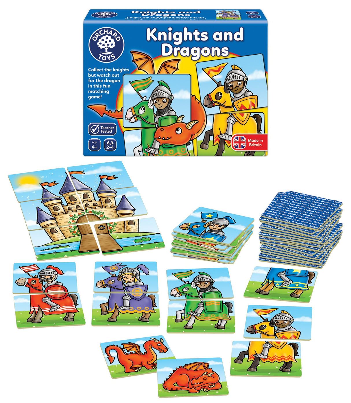 Orchard Toys Knights and Dragons Matching Card Game