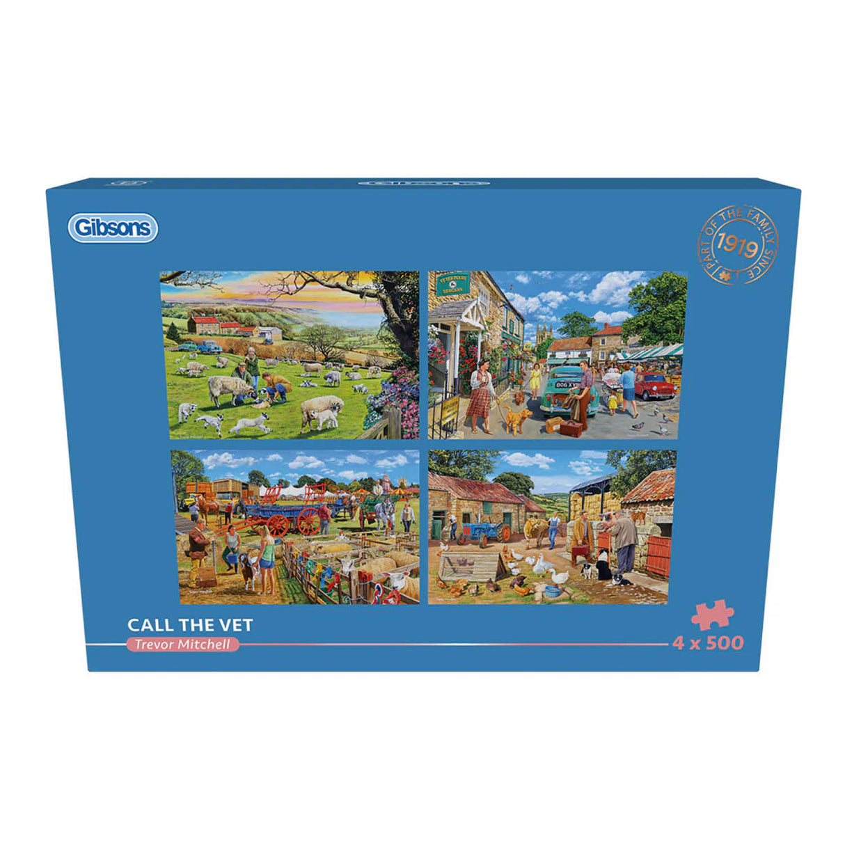 Gibsons Games 4 x 500 Piece Call The Vet Jigsaw Puzzles