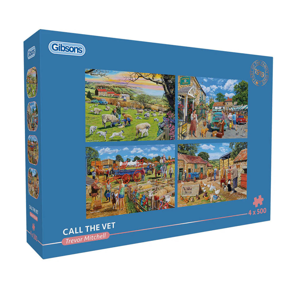 Gibsons Games 4 x 500 Piece Call The Vet Jigsaw Puzzles