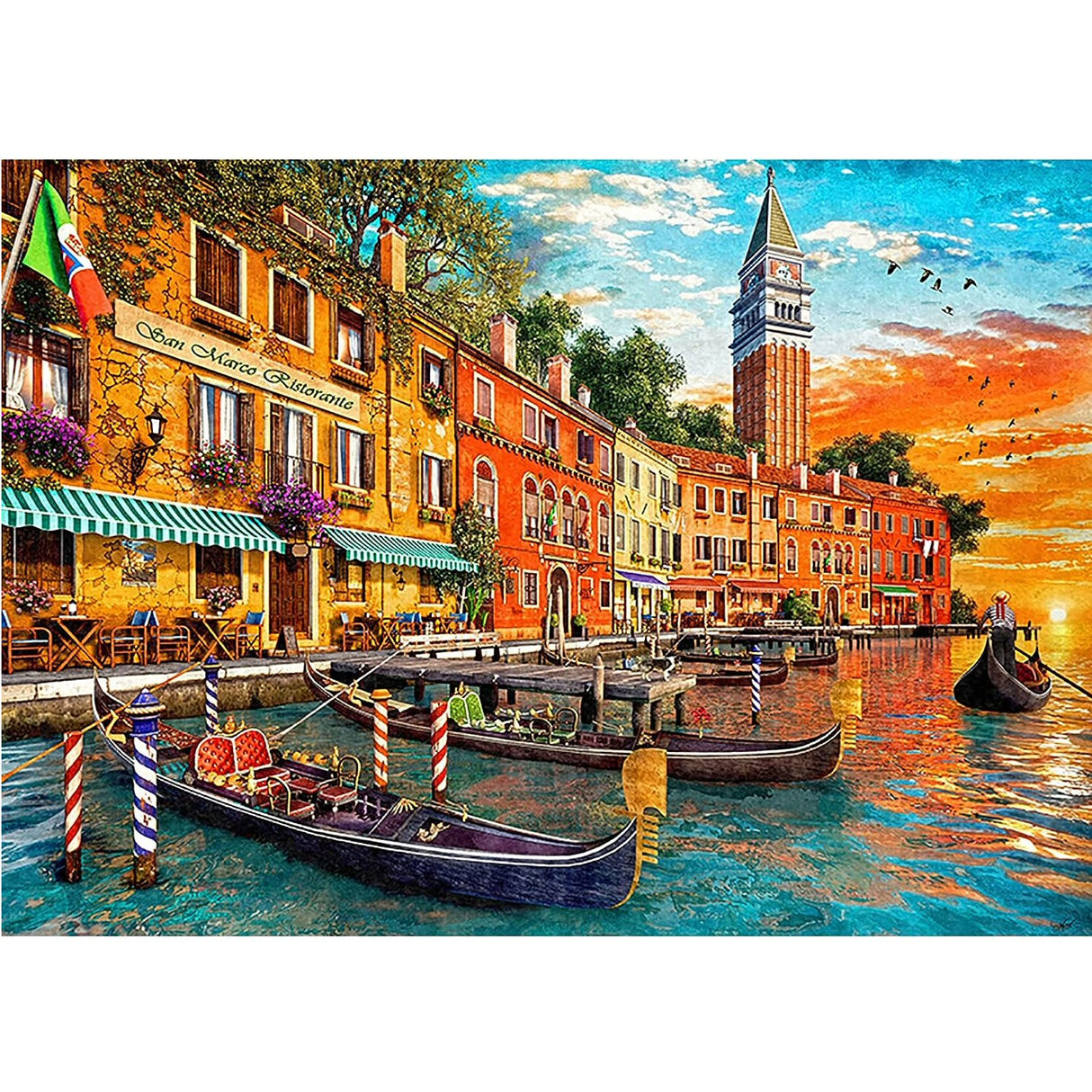 Gibsons Games 1000 Piece San Marco Sunset Jigsaw Puzzle