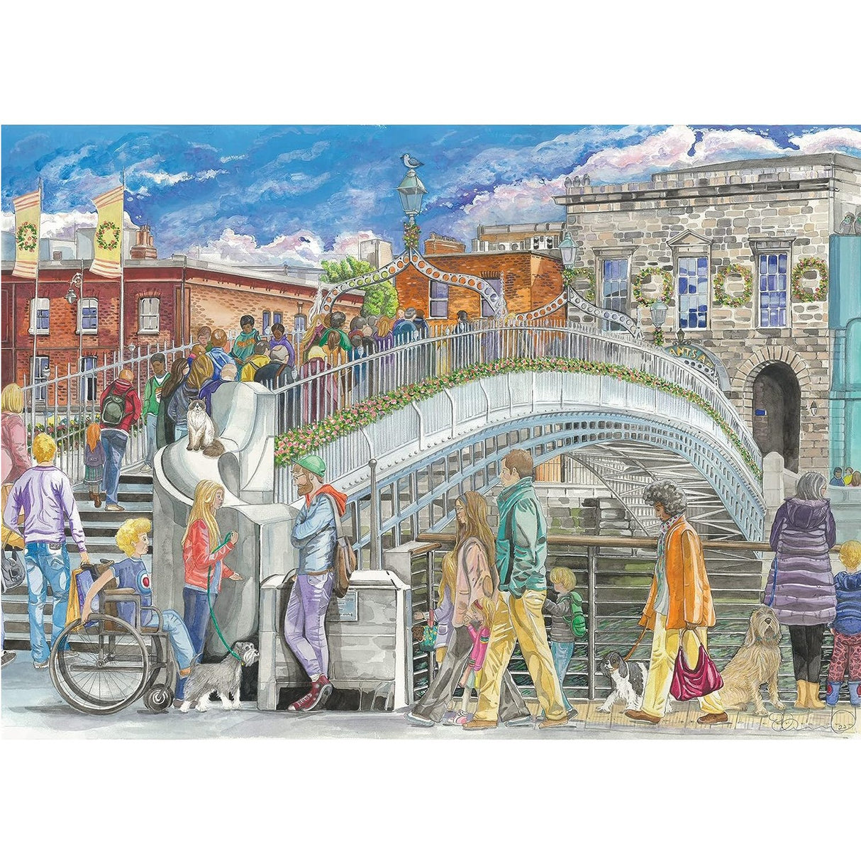 Gibsons Games 1000 Piece Ha'Penny Bridge Jigsaw Puzzle