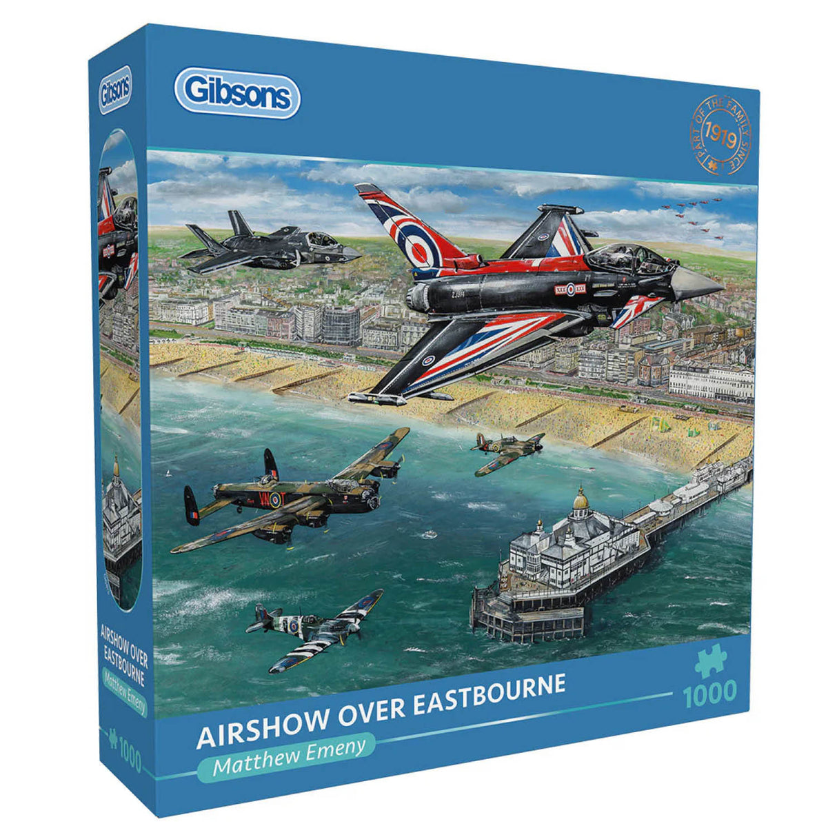 Gibsons Games 1000 Piece Airshow Over Eastbourne Jigsaw Puzzle