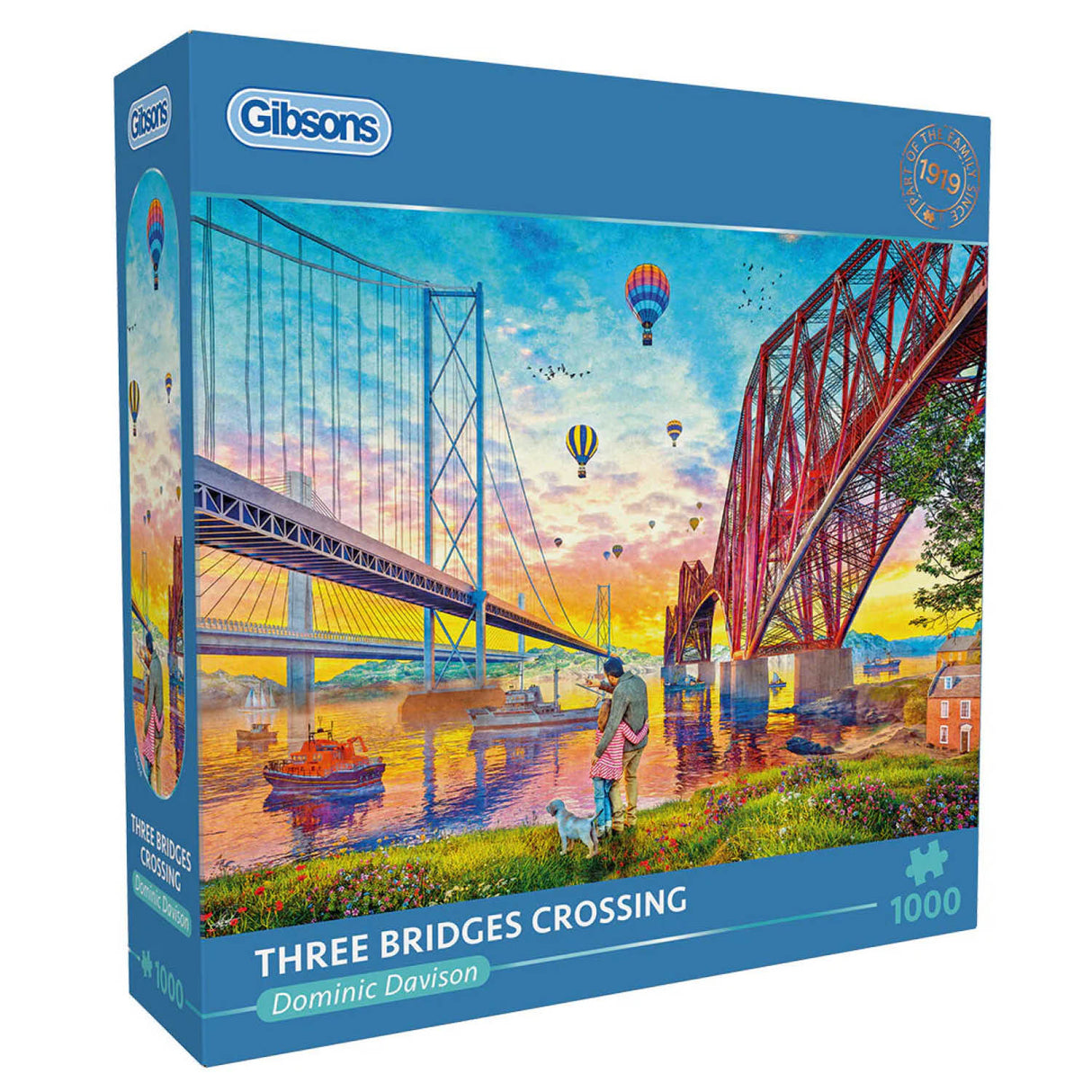 Gibsons Games 1000 Piece Three Bridges Crossing Jigsaw Puzzle