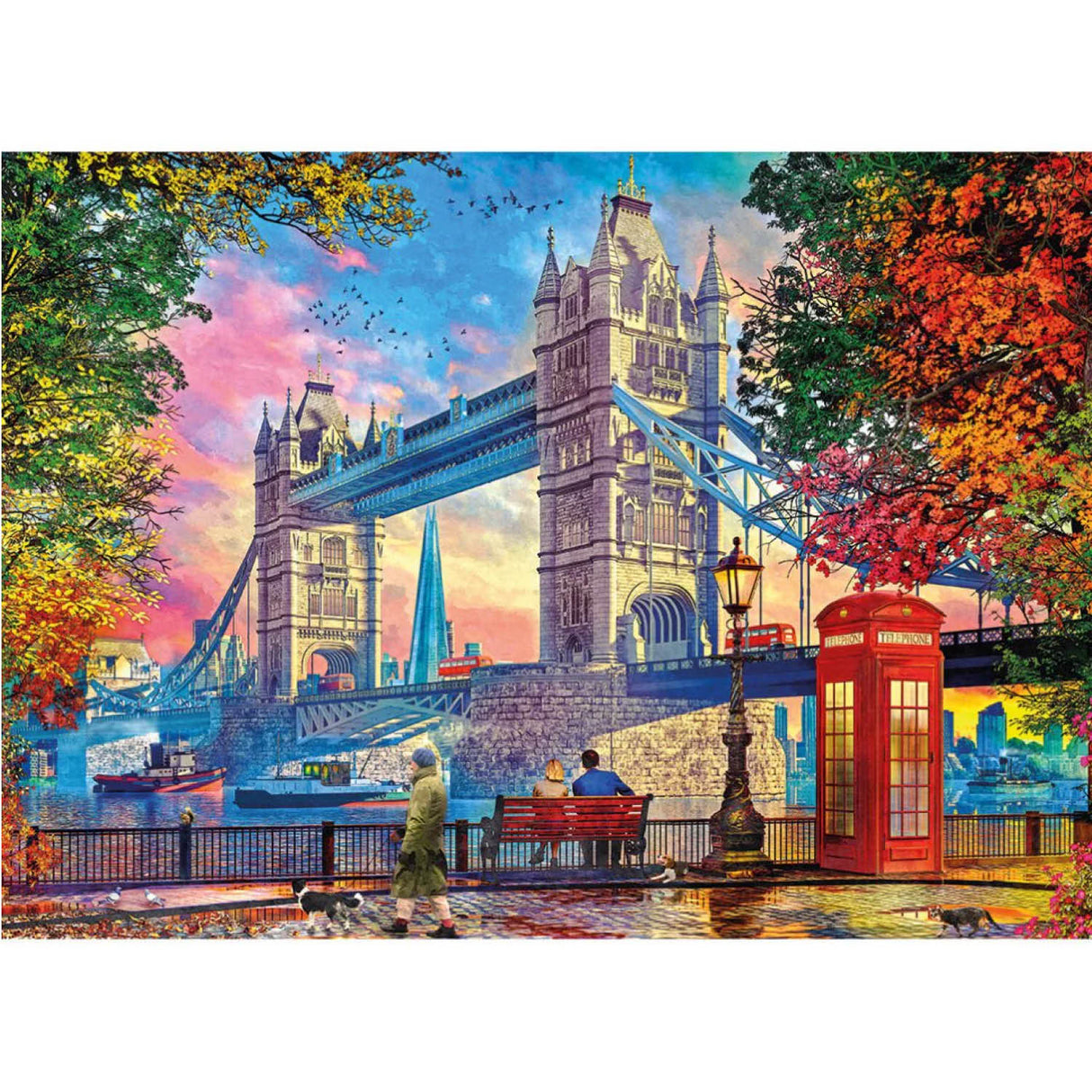 Gibsons Games 1000 Piece Clearing Skies Over Tower Bridge Jigsaw Puzzle
