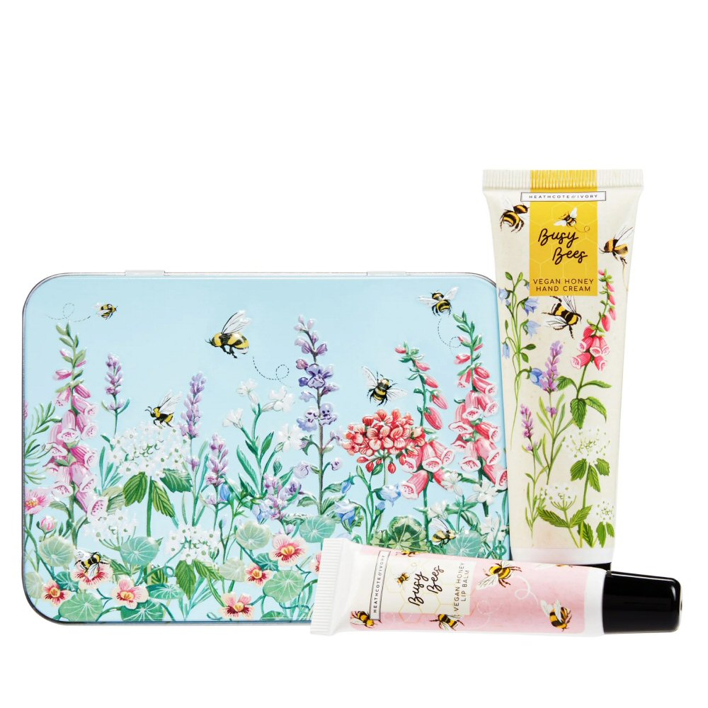Busy Bees Hand Cream & Lip Balm Tin
