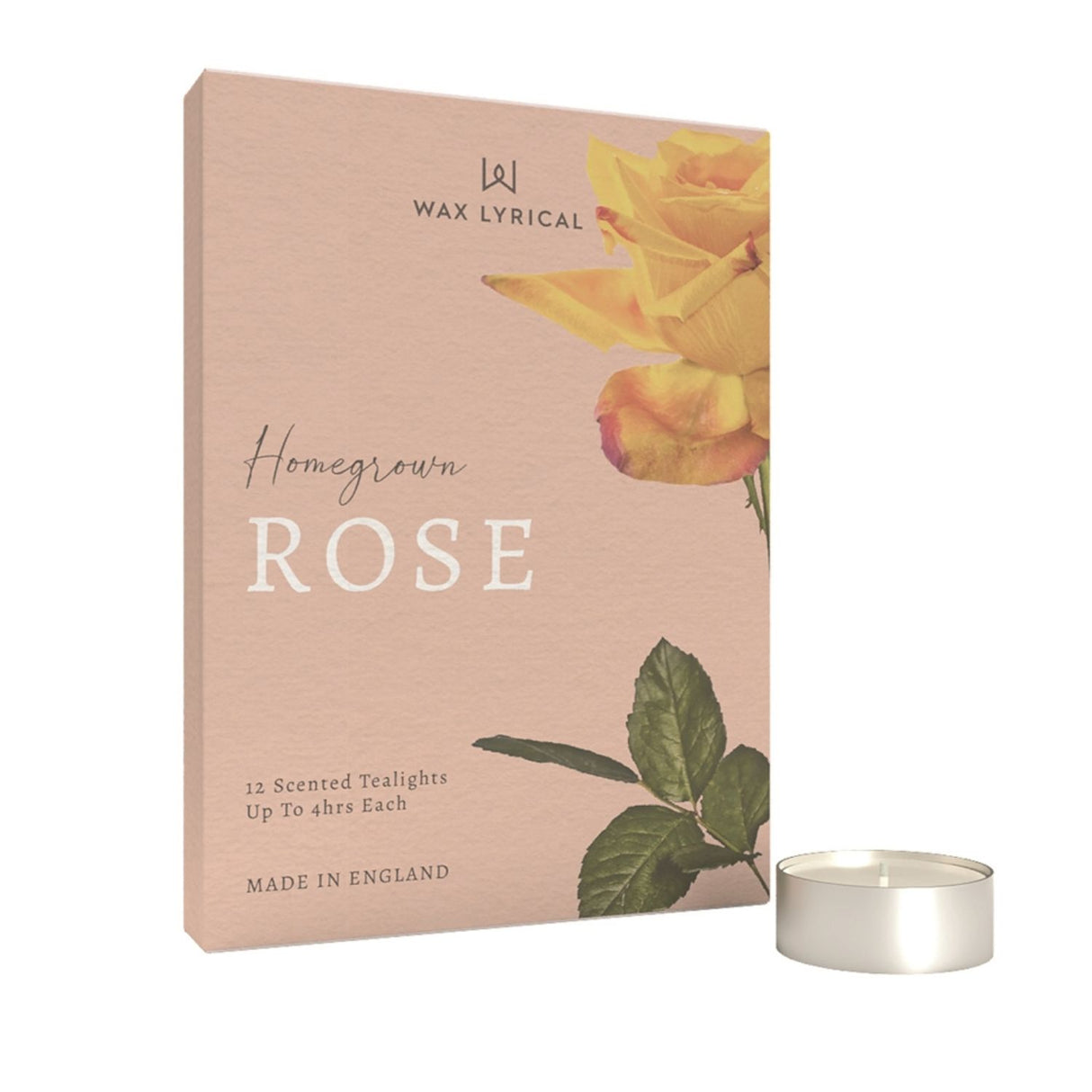 Wax Lyrical Rose Scented Tea Lights (Pack of 12) - HG0106
