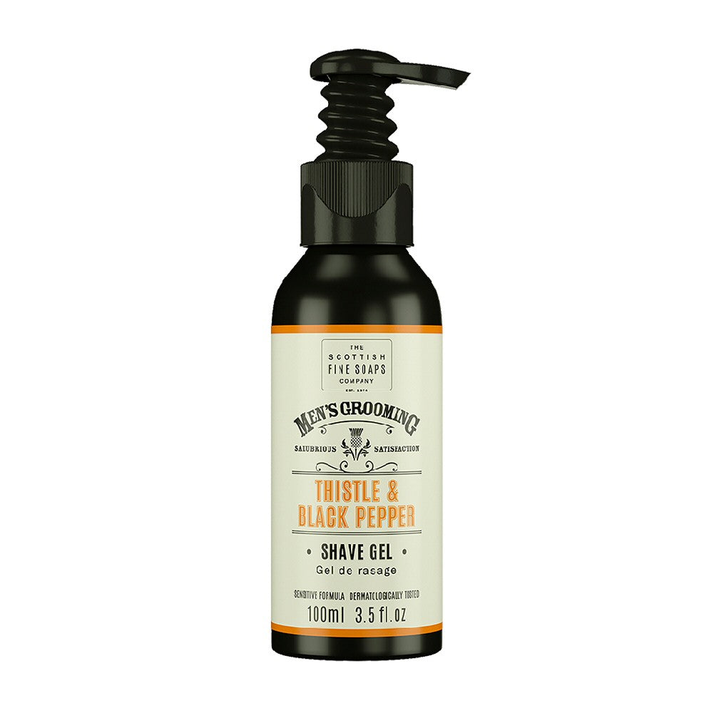 Scottish Fine Soaps 100ml Thistle & Black Pepper Shave Gel