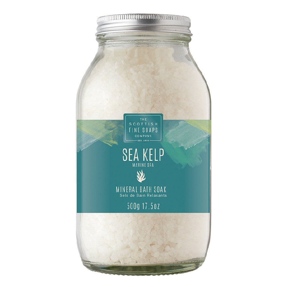 Scottish Fine Soaps 500g Sea Kelp Marine Spa Mineral Bath Soak Jar