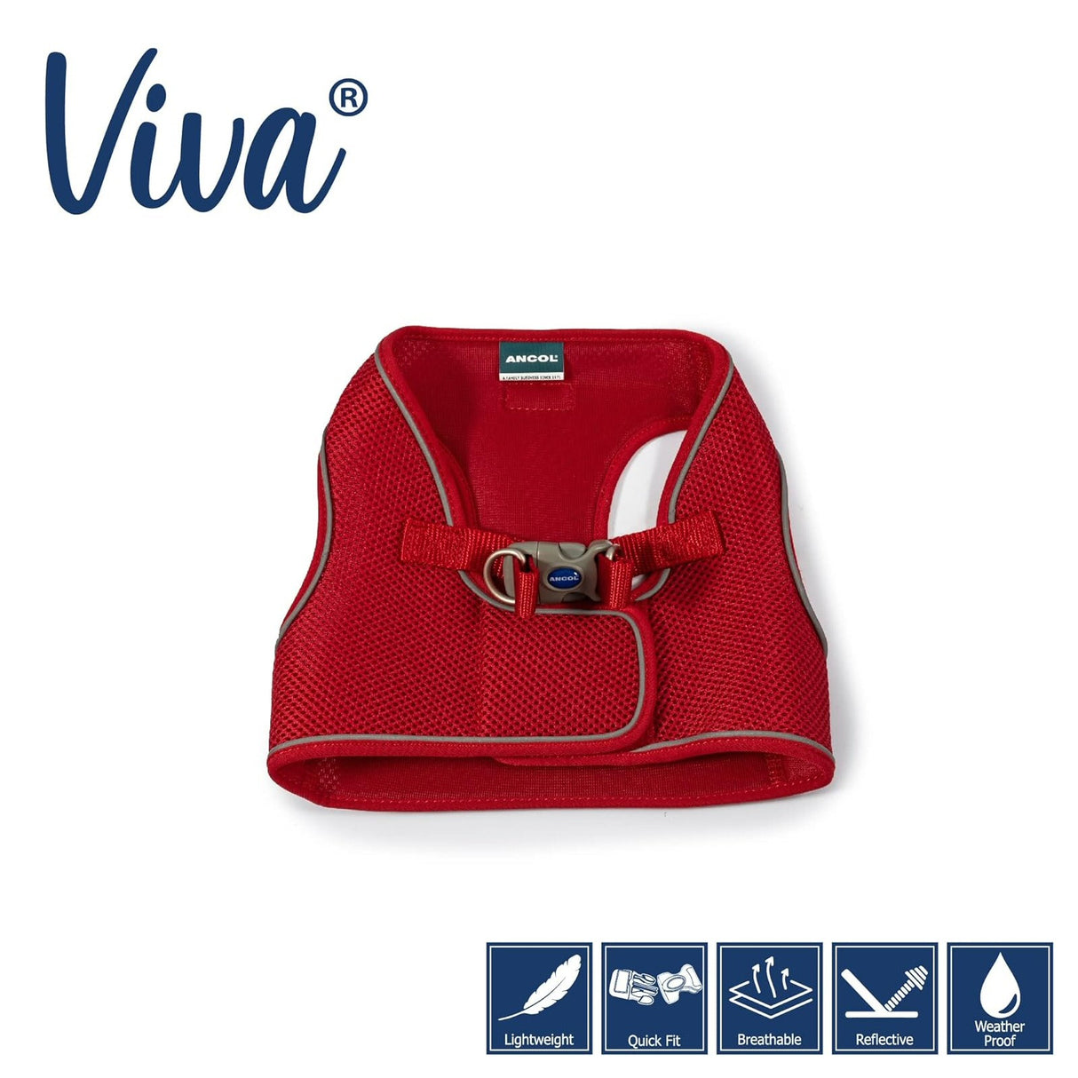 Ancol Viva X-Small (30-36cm) Red Step-In Harness