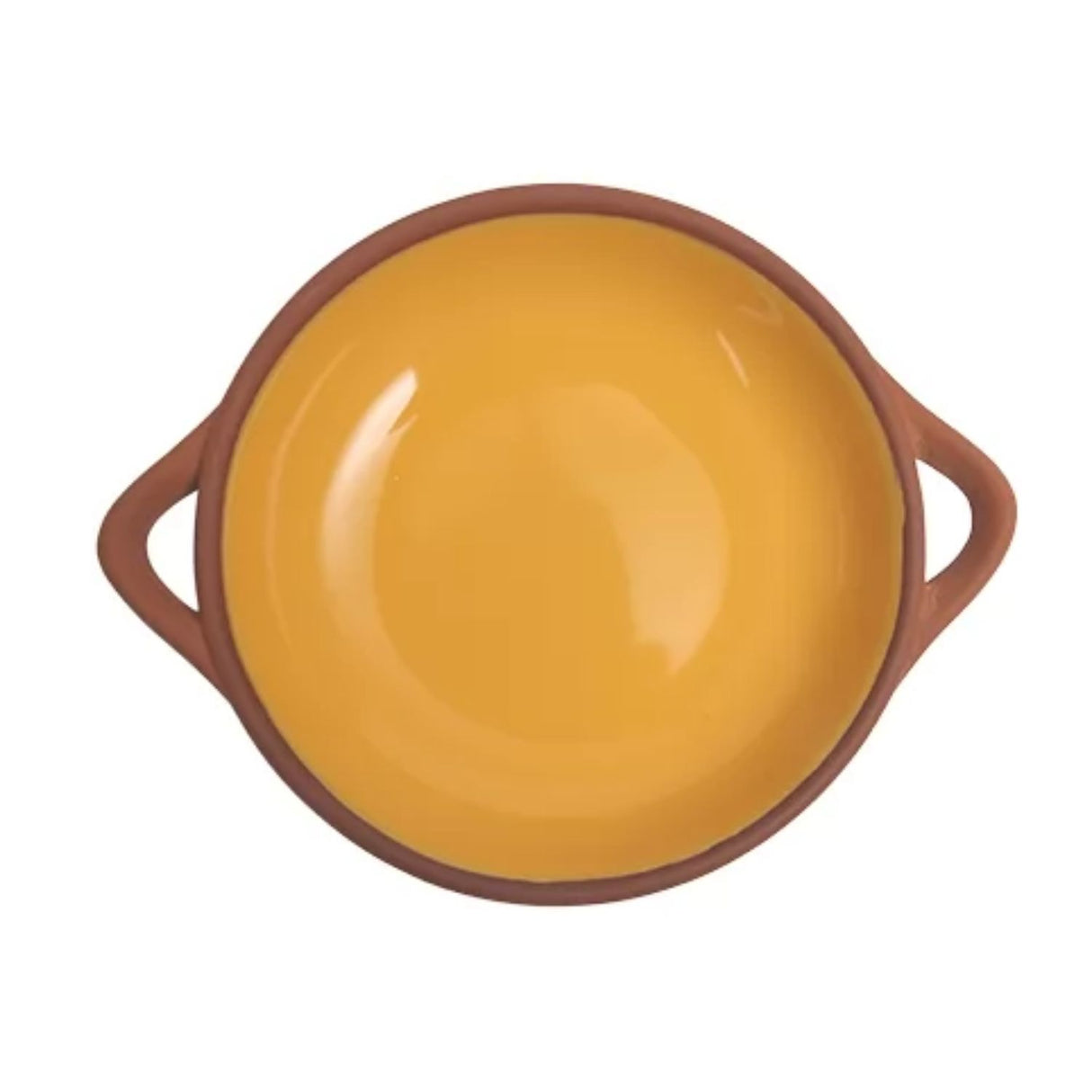 Dexam 18cm Ochre Small Glazed Terracotta Tapas Dish