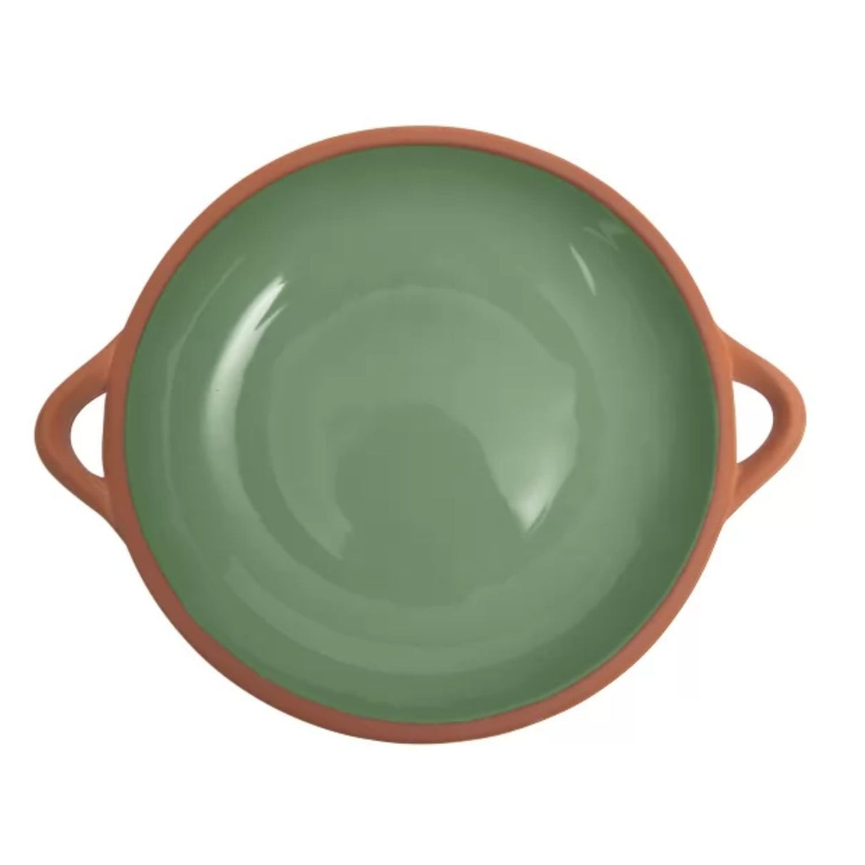 Dexam 26.5cm Green Large Glazed Terracotta Tapas Dish
