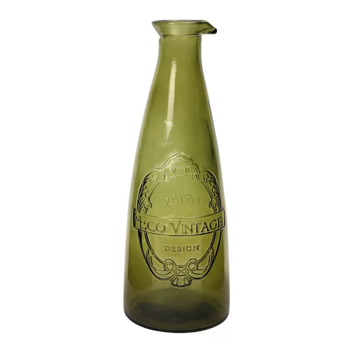 Dexam 1 Litre Green Recycled Glass Carafe