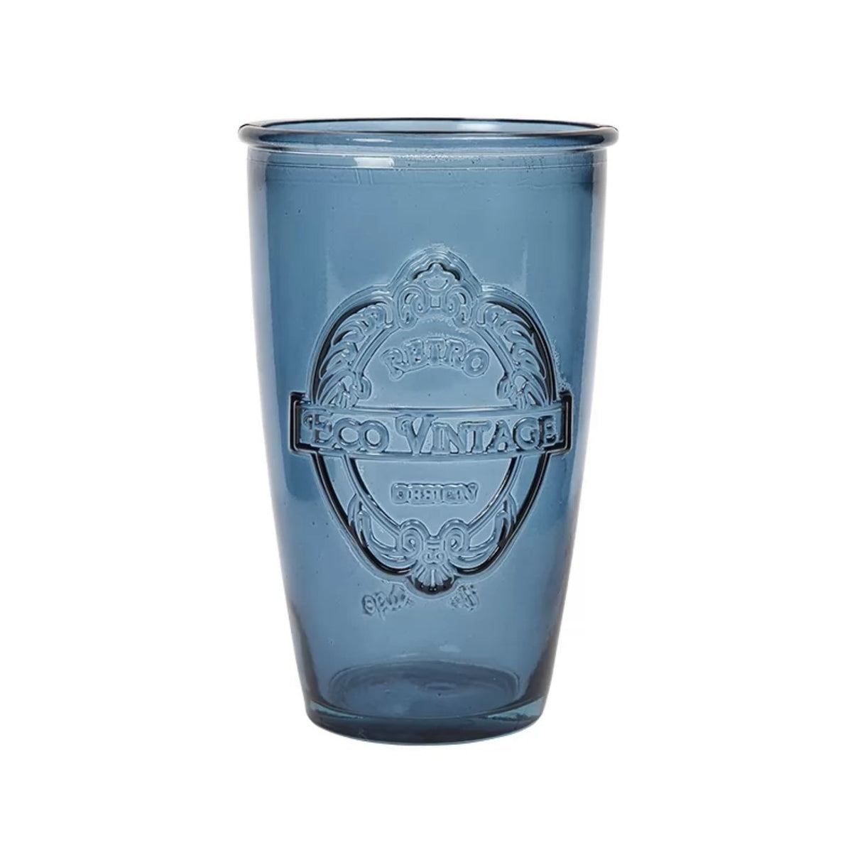 Dexam 350ml Ink Blue Recycled Glass Tumbler