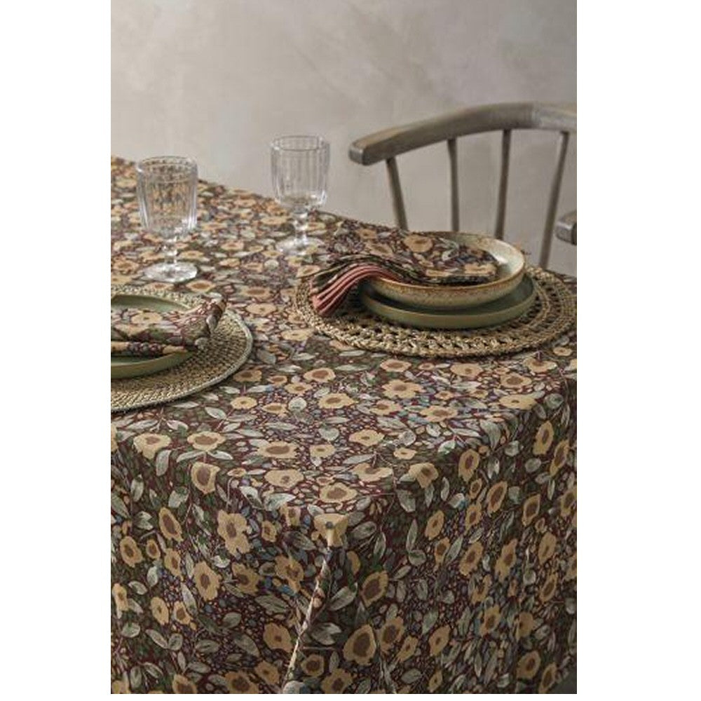 Walton & Co 100cm Red Bloomsbury Tablecloth