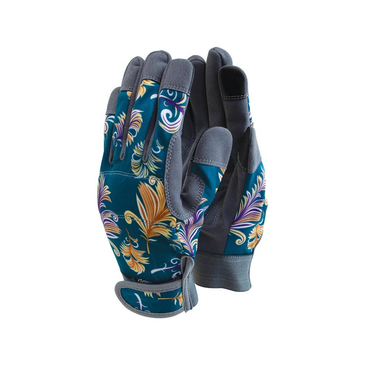 Town & Country Teal Lux-Fit Synthetic Leather Gloves - Medium