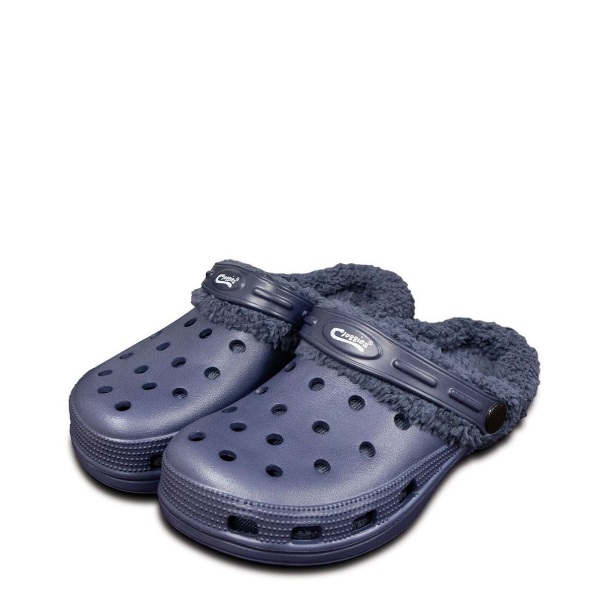 Town & Country Kids Fleecy Clogs Blue Size 13