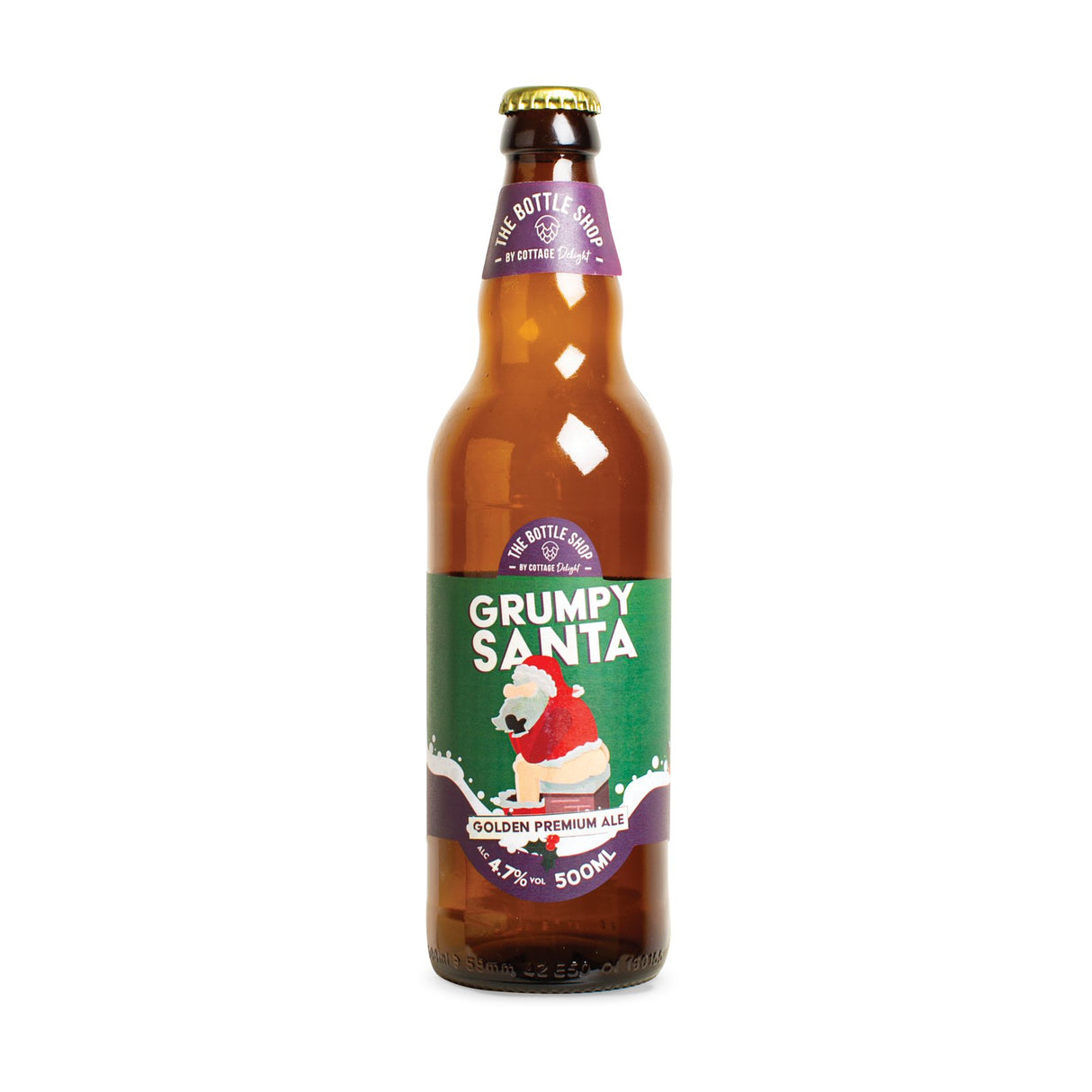 Cottage Delight 500ml Grumpy Santa Golden Premium Ale