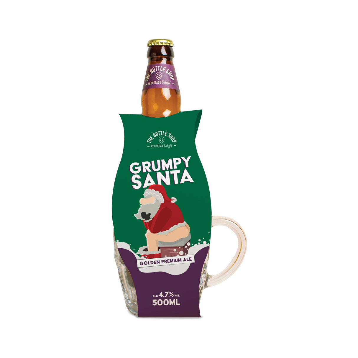 Cottage Delight Grumpy Santa Tankard